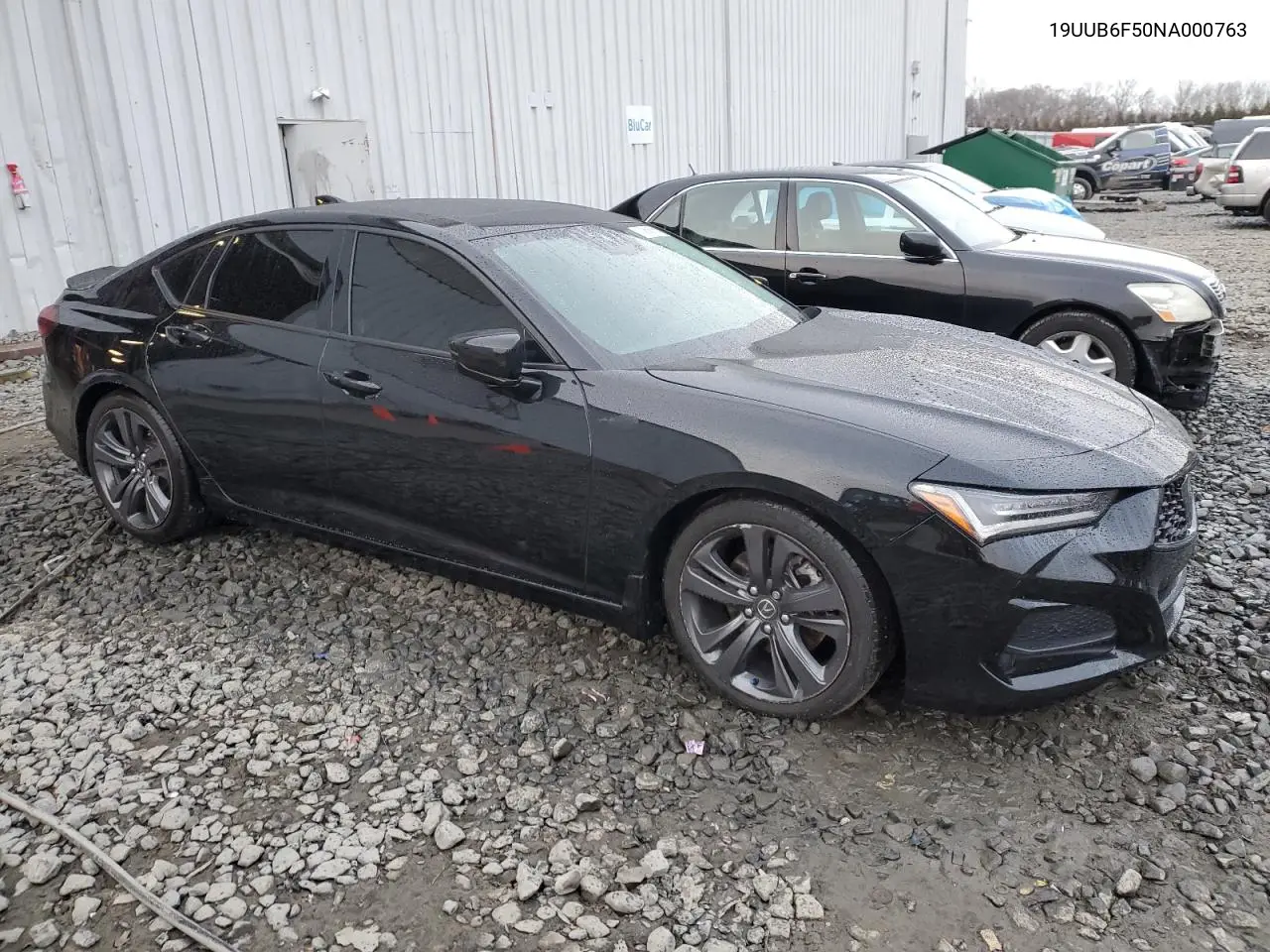 2022 Acura Tlx Tech A VIN: 19UUB6F50NA000763 Lot: 44368835