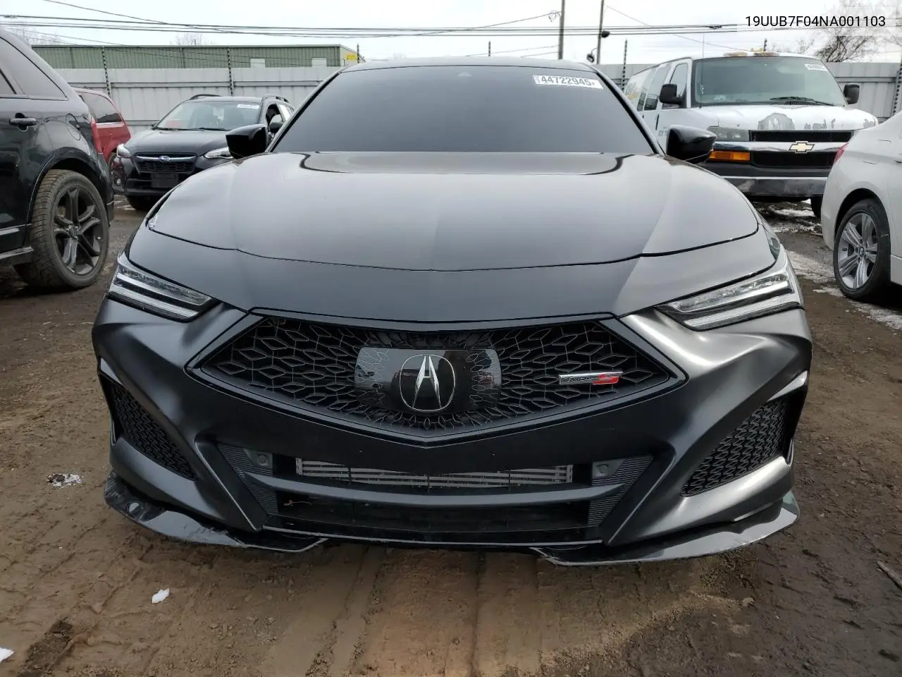 2022 Acura Tlx Type S VIN: 19UUB7F04NA001103 Lot: 44722945