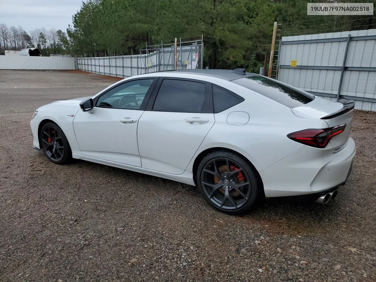 2022 Acura Tlx Type S VIN: 19UUB7F97NA002518 Lot: 45343545