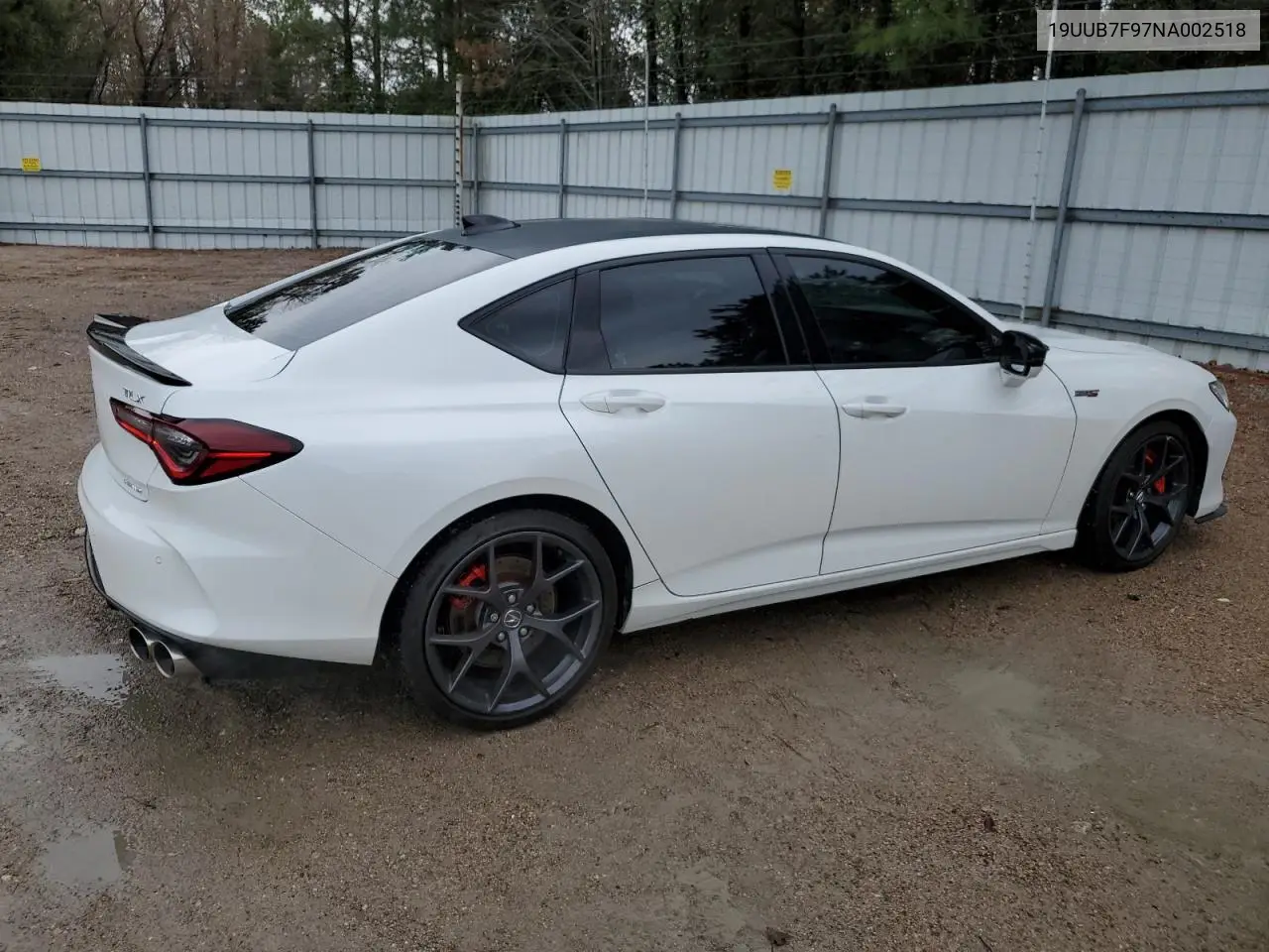 2022 Acura Tlx Type S VIN: 19UUB7F97NA002518 Lot: 45343545