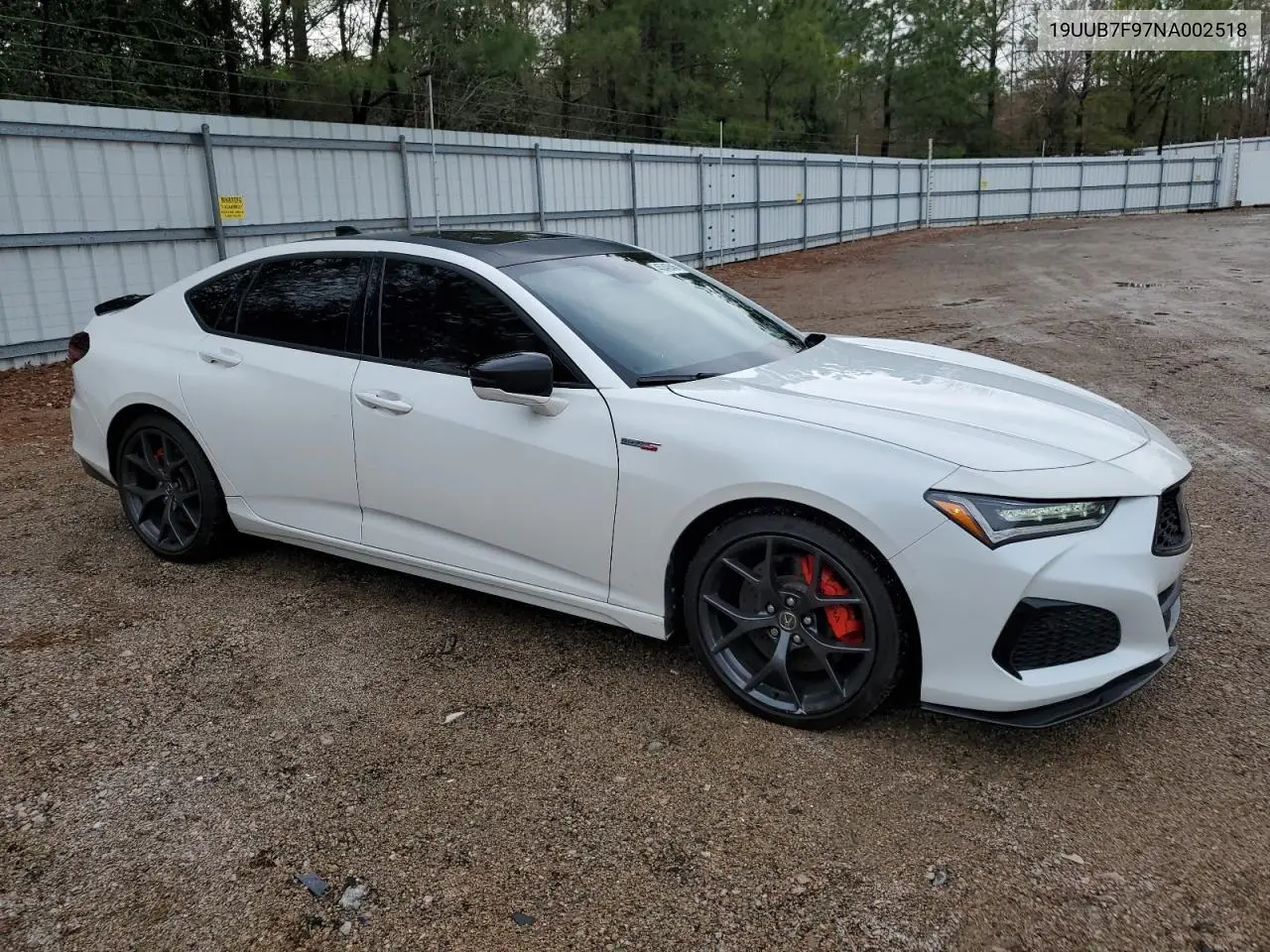 2022 Acura Tlx Type S VIN: 19UUB7F97NA002518 Lot: 45343545