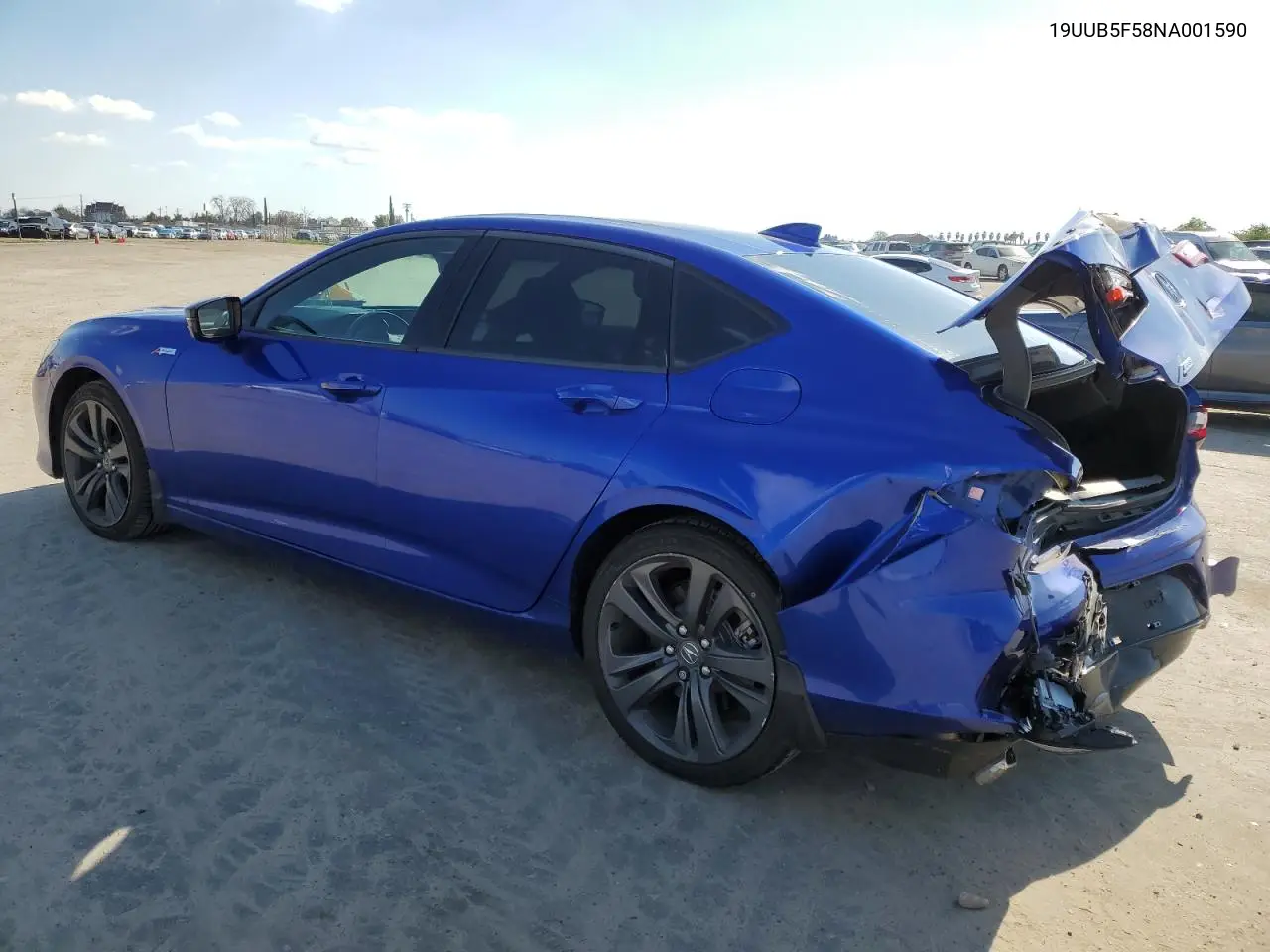 2022 Acura Tlx Tech A VIN: 19UUB5F58NA001590 Lot: 48182795