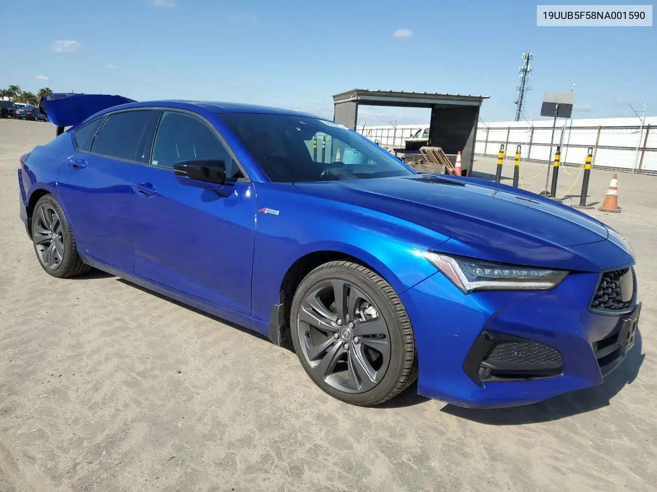 2022 Acura Tlx Tech A VIN: 19UUB5F58NA001590 Lot: 48182795