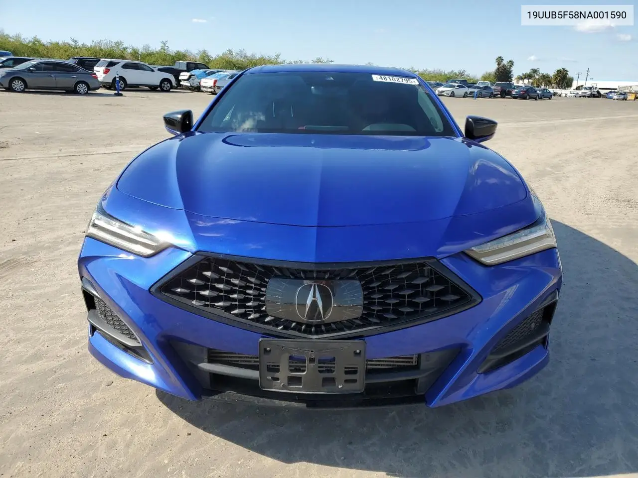 2022 Acura Tlx Tech A VIN: 19UUB5F58NA001590 Lot: 48182795