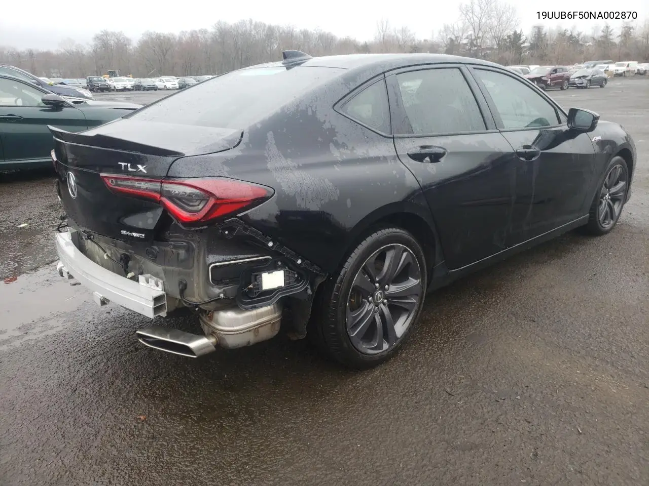 2022 Acura Tlx Tech A VIN: 19UUB6F50NA002870 Lot: 51149795
