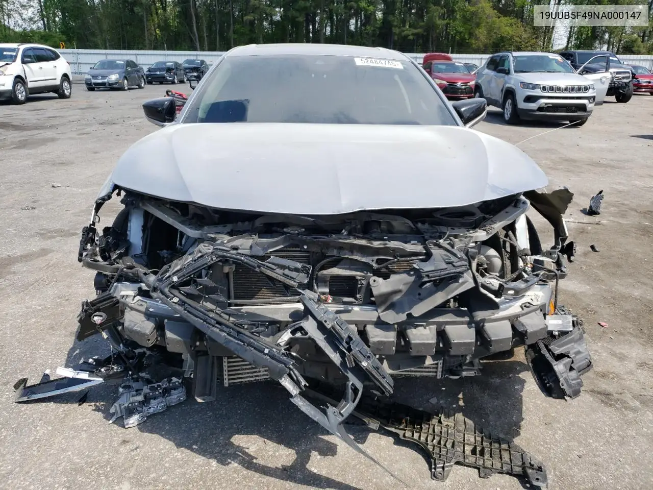 2022 Acura Tlx Technology VIN: 19UUB5F49NA000147 Lot: 52484745
