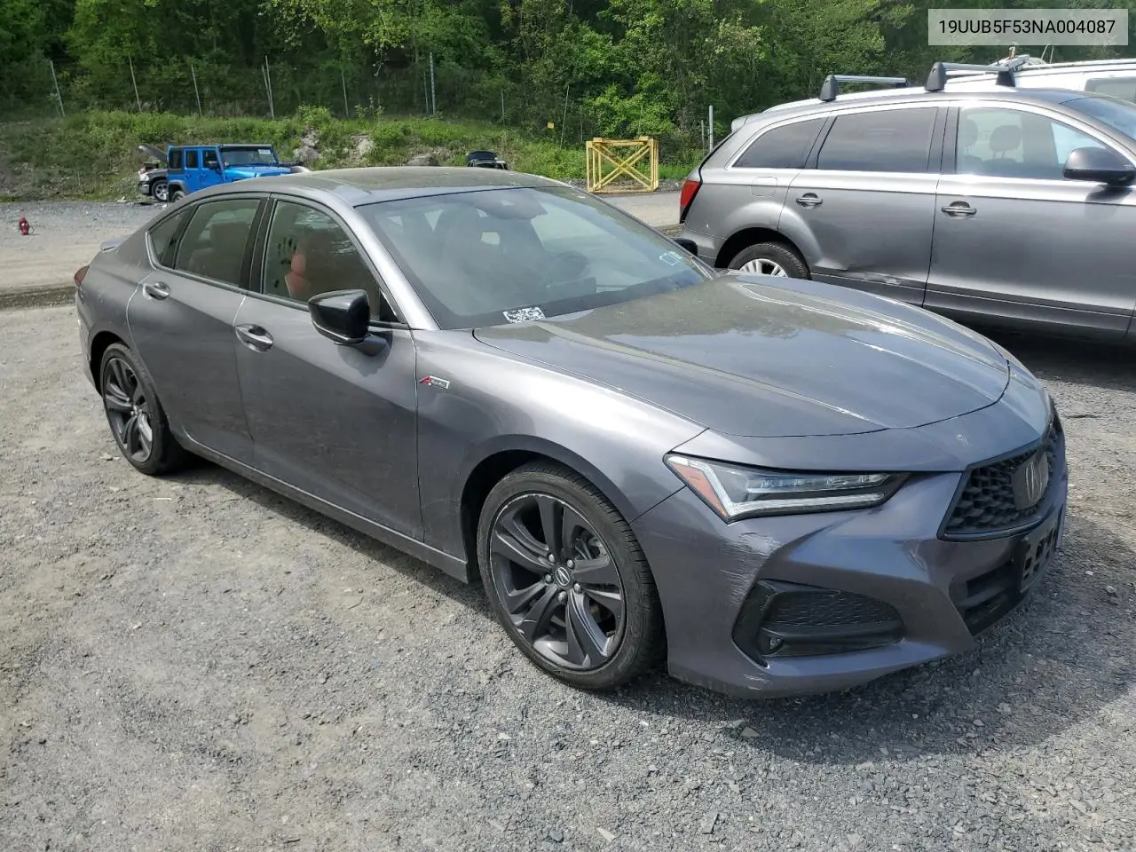 2022 Acura Tlx Tech A VIN: 19UUB5F53NA004087 Lot: 53633615