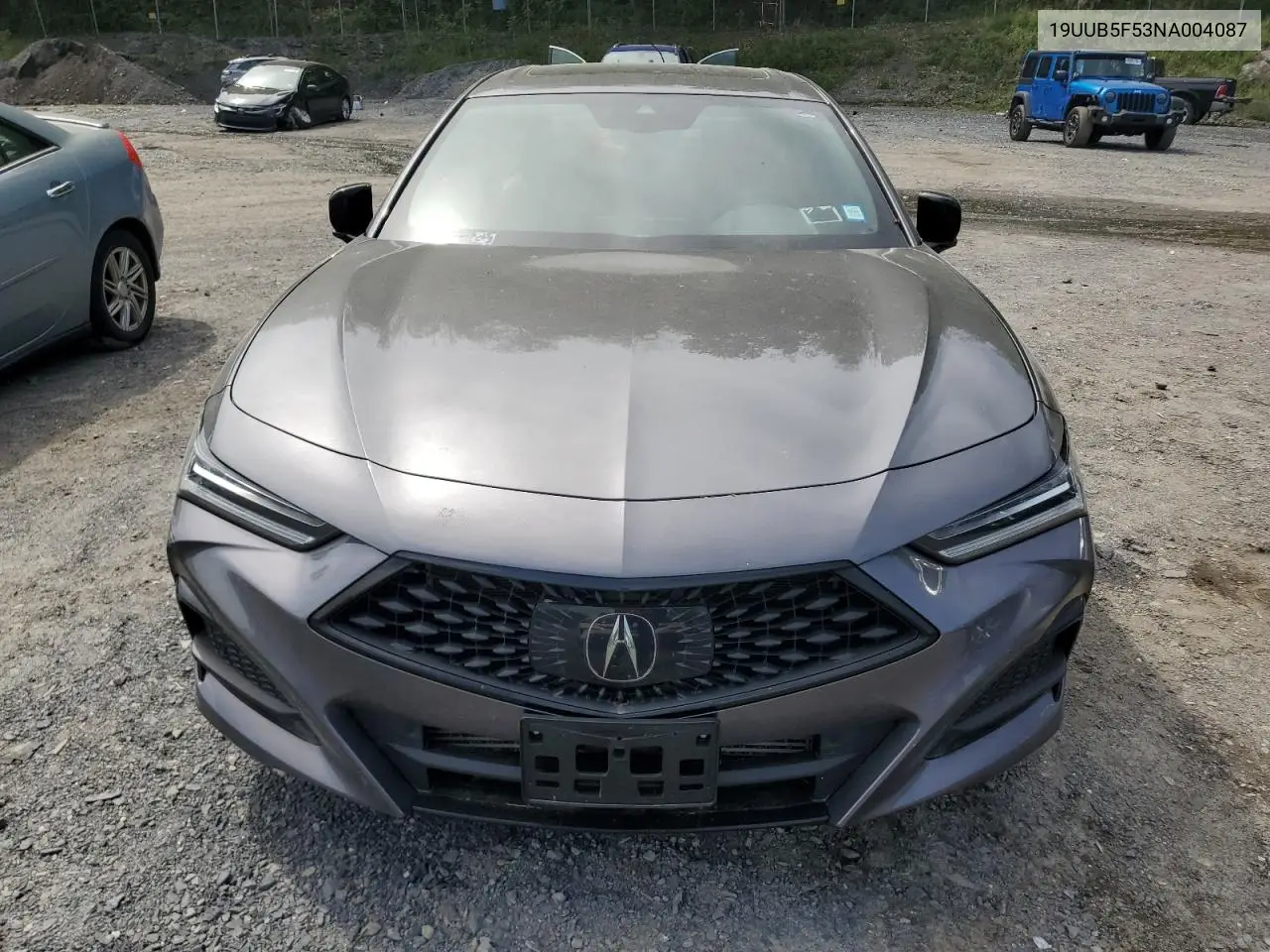 2022 Acura Tlx Tech A VIN: 19UUB5F53NA004087 Lot: 53633615