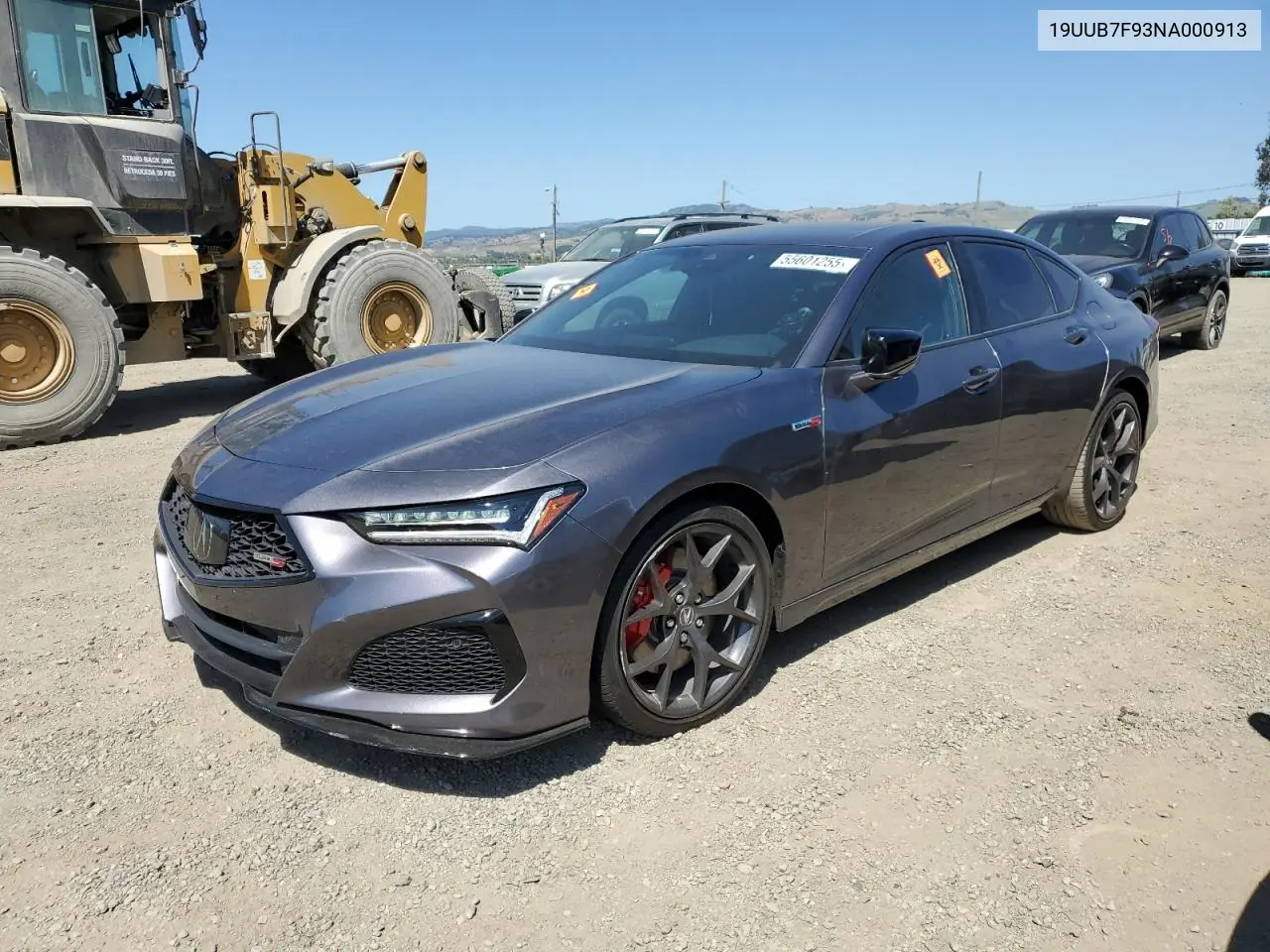 2022 Acura Tlx Type S VIN: 19UUB7F93NA000913 Lot: 55601255