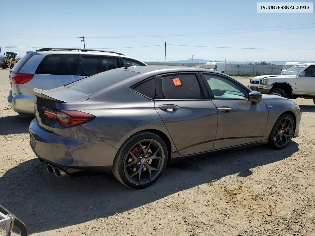 2022 Acura Tlx Type S VIN: 19UUB7F93NA000913 Lot: 55601255
