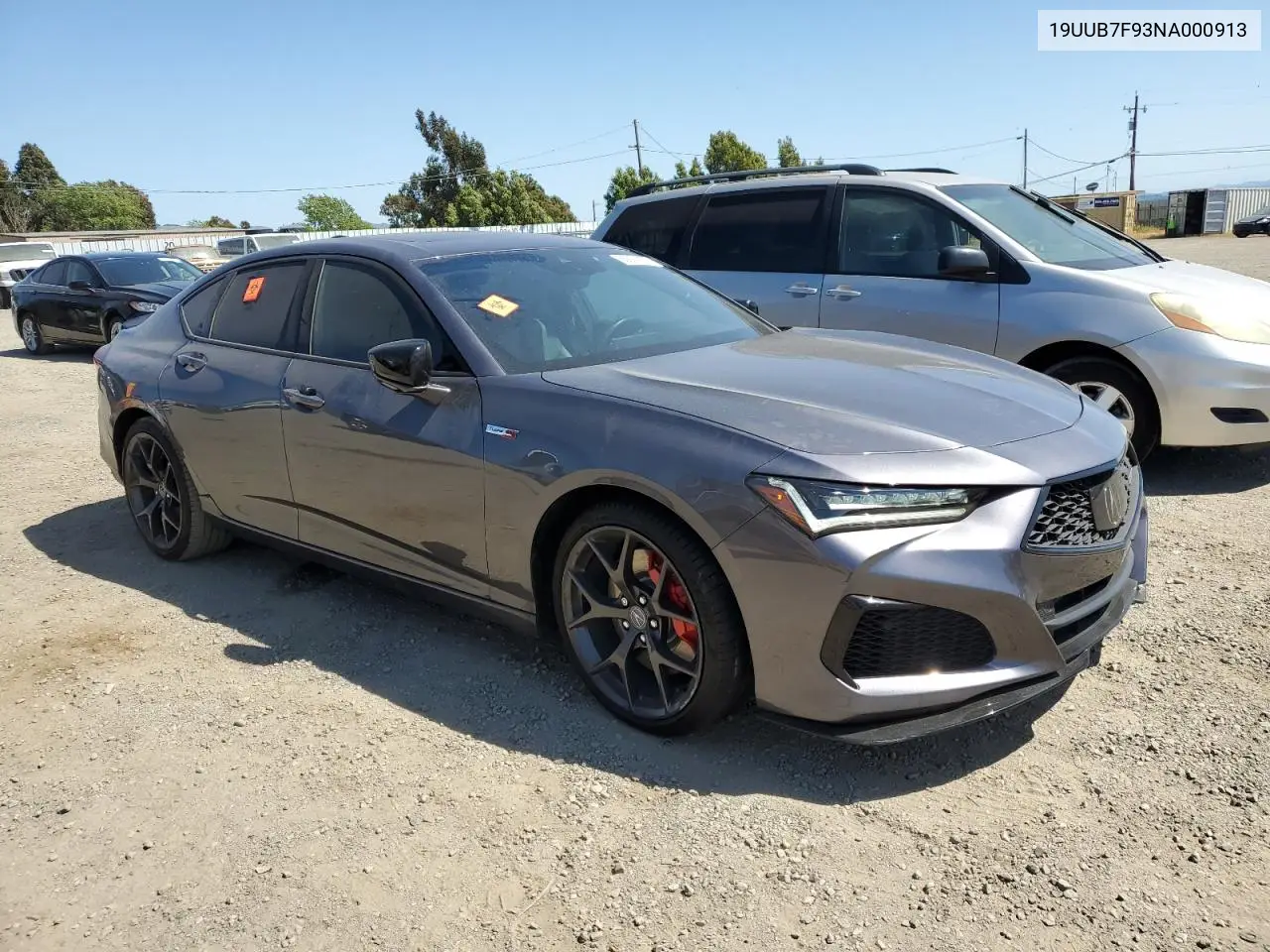 2022 Acura Tlx Type S VIN: 19UUB7F93NA000913 Lot: 55601255