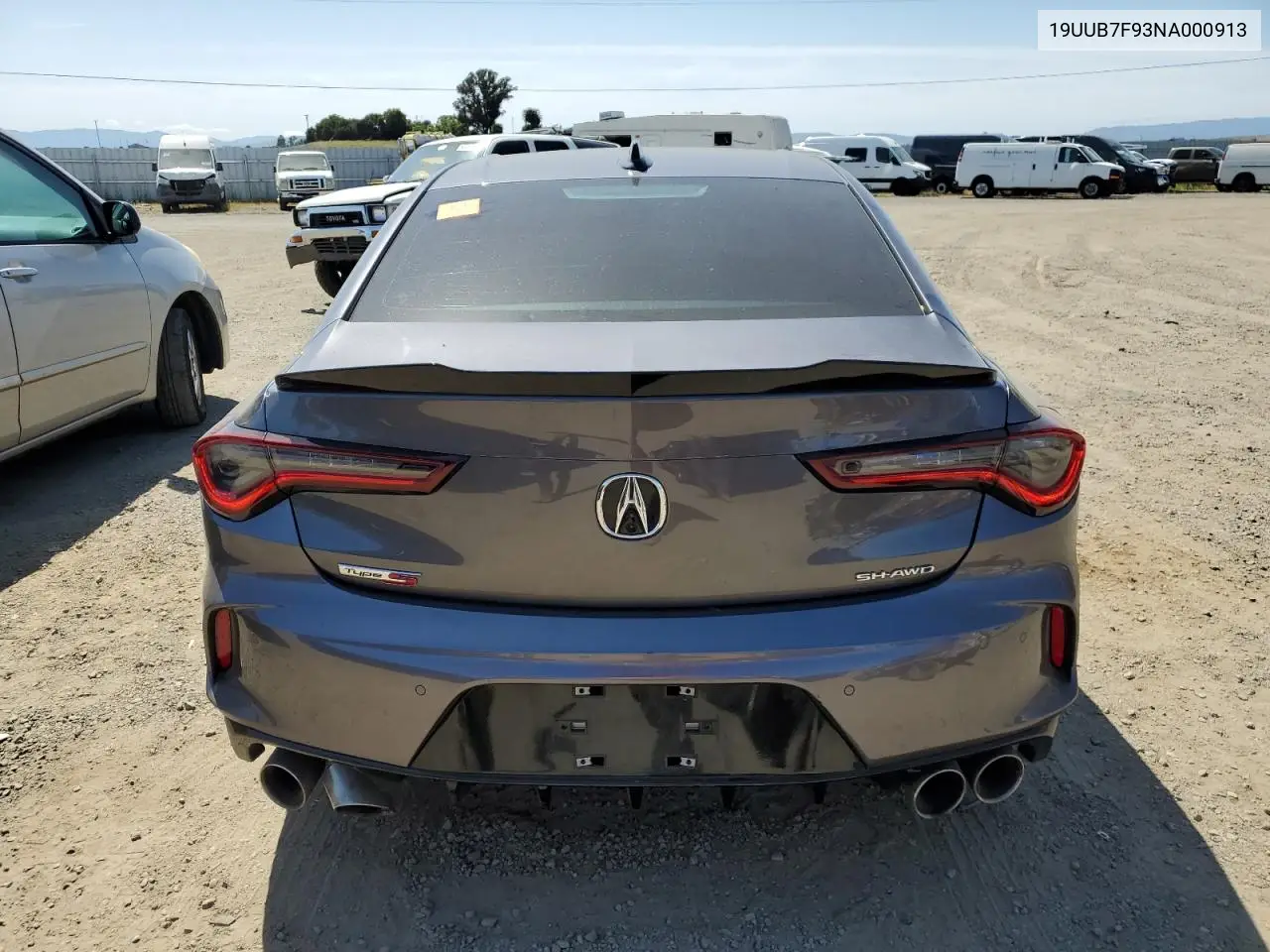 2022 Acura Tlx Type S VIN: 19UUB7F93NA000913 Lot: 55601255