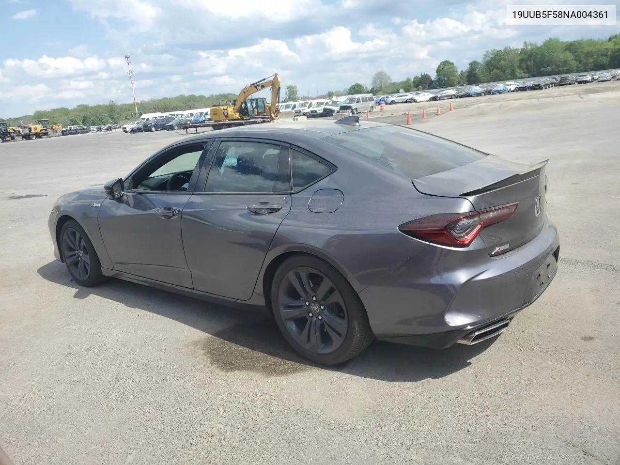 2022 Acura Tlx Tech A VIN: 19UUB5F58NA004361 Lot: 55635205