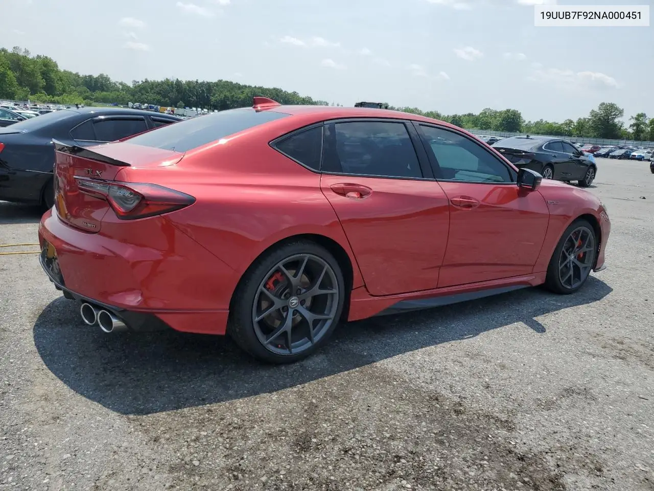 2022 Acura Tlx Type S VIN: 19UUB7F92NA000451 Lot: 56323275