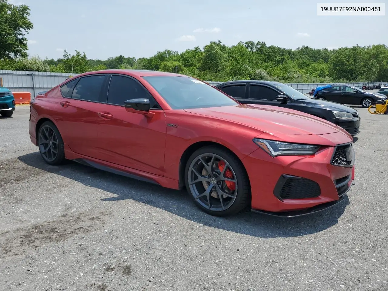 2022 Acura Tlx Type S VIN: 19UUB7F92NA000451 Lot: 56323275