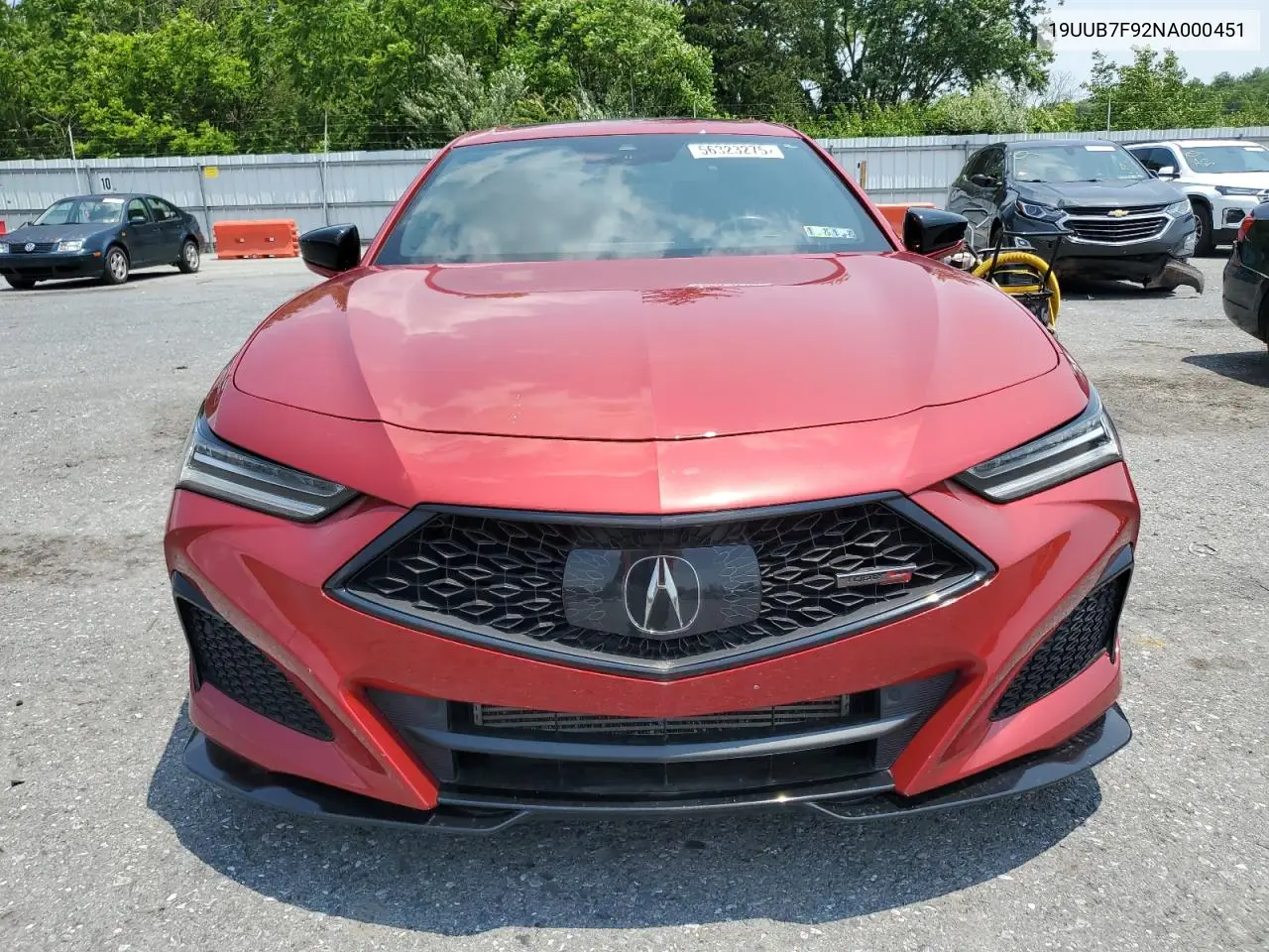 2022 Acura Tlx Type S VIN: 19UUB7F92NA000451 Lot: 56323275