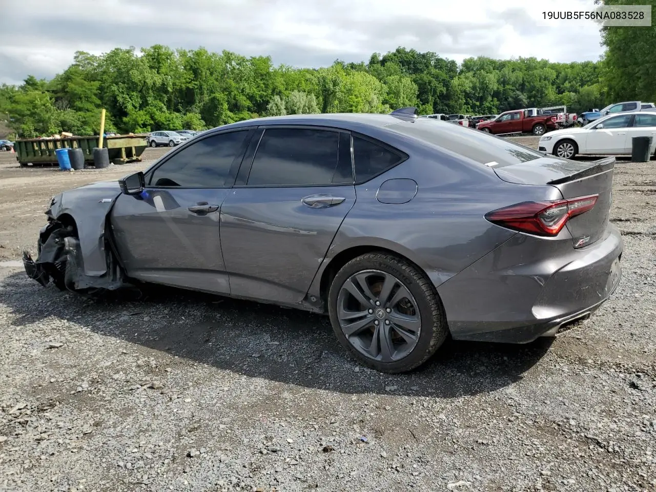 2022 Acura Tlx Tech A VIN: 19UUB5F56NA083528 Lot: 60398615