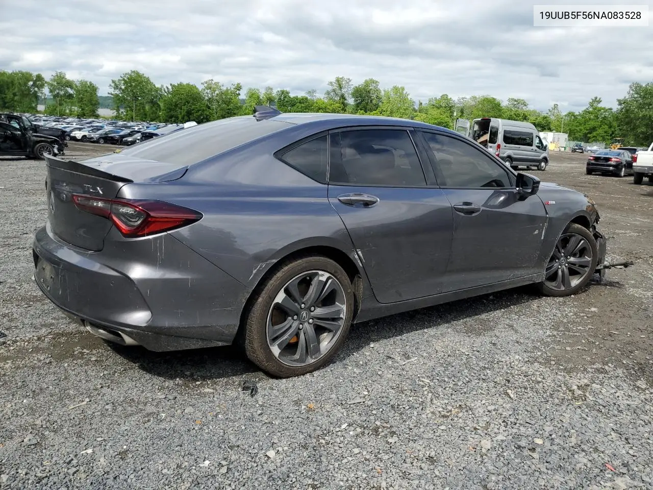 2022 Acura Tlx Tech A VIN: 19UUB5F56NA083528 Lot: 60398615