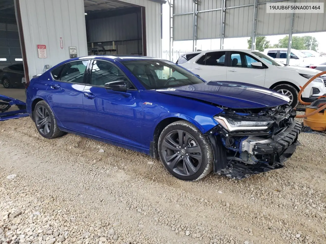 2022 Acura Tlx Tech A VIN: 19UUB6F56NA001464 Lot: 60504805