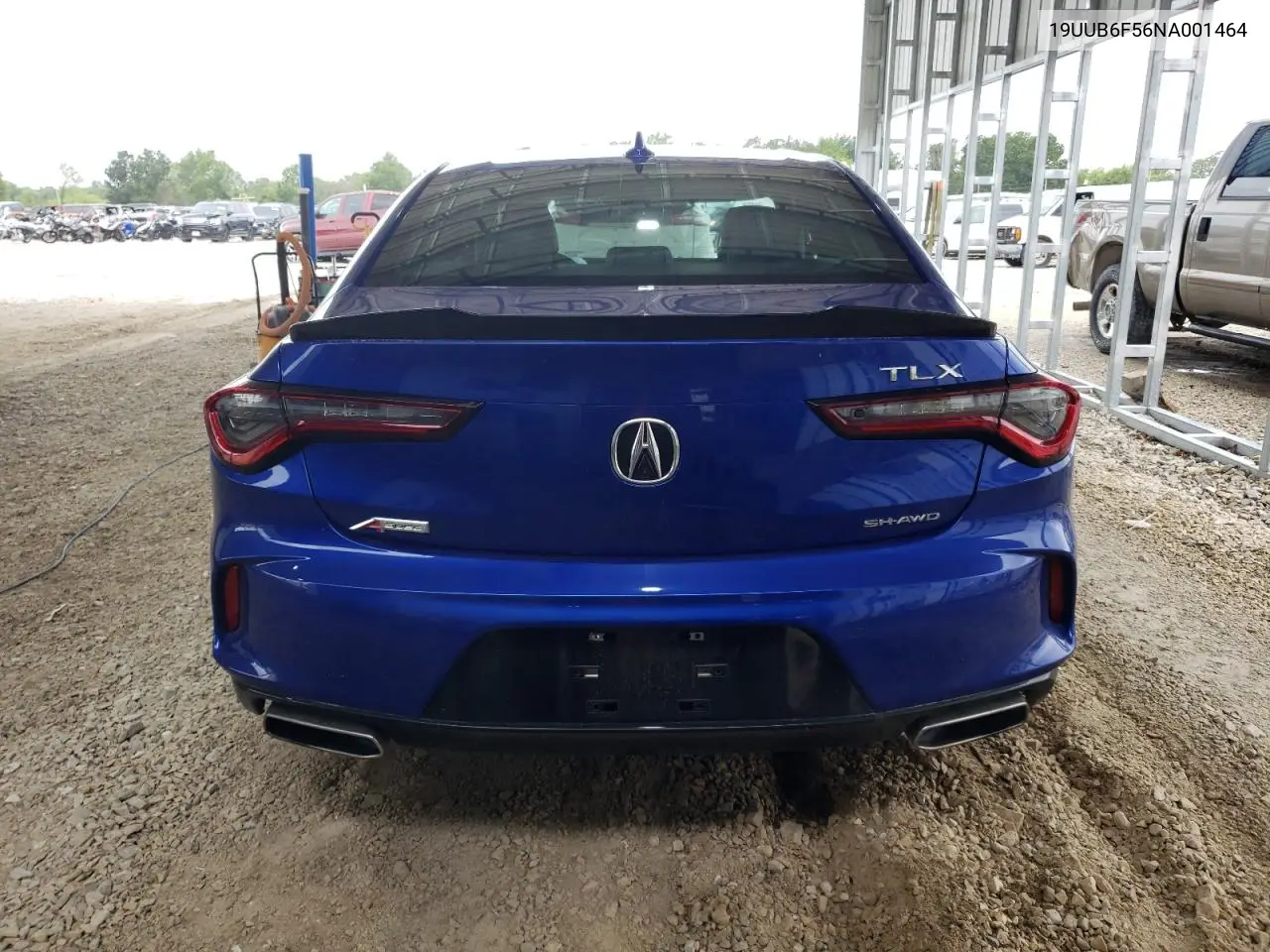 2022 Acura Tlx Tech A VIN: 19UUB6F56NA001464 Lot: 60504805