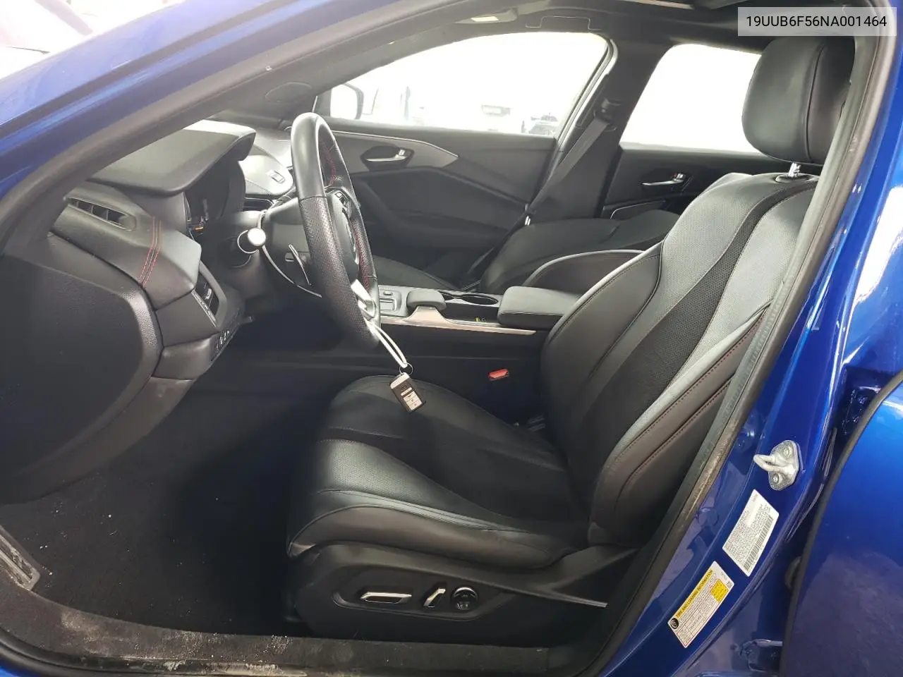 2022 Acura Tlx Tech A VIN: 19UUB6F56NA001464 Lot: 60504805