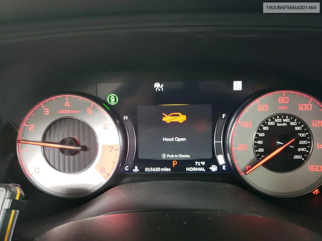 2022 Acura Tlx Tech A VIN: 19UUB6F56NA001464 Lot: 60504805