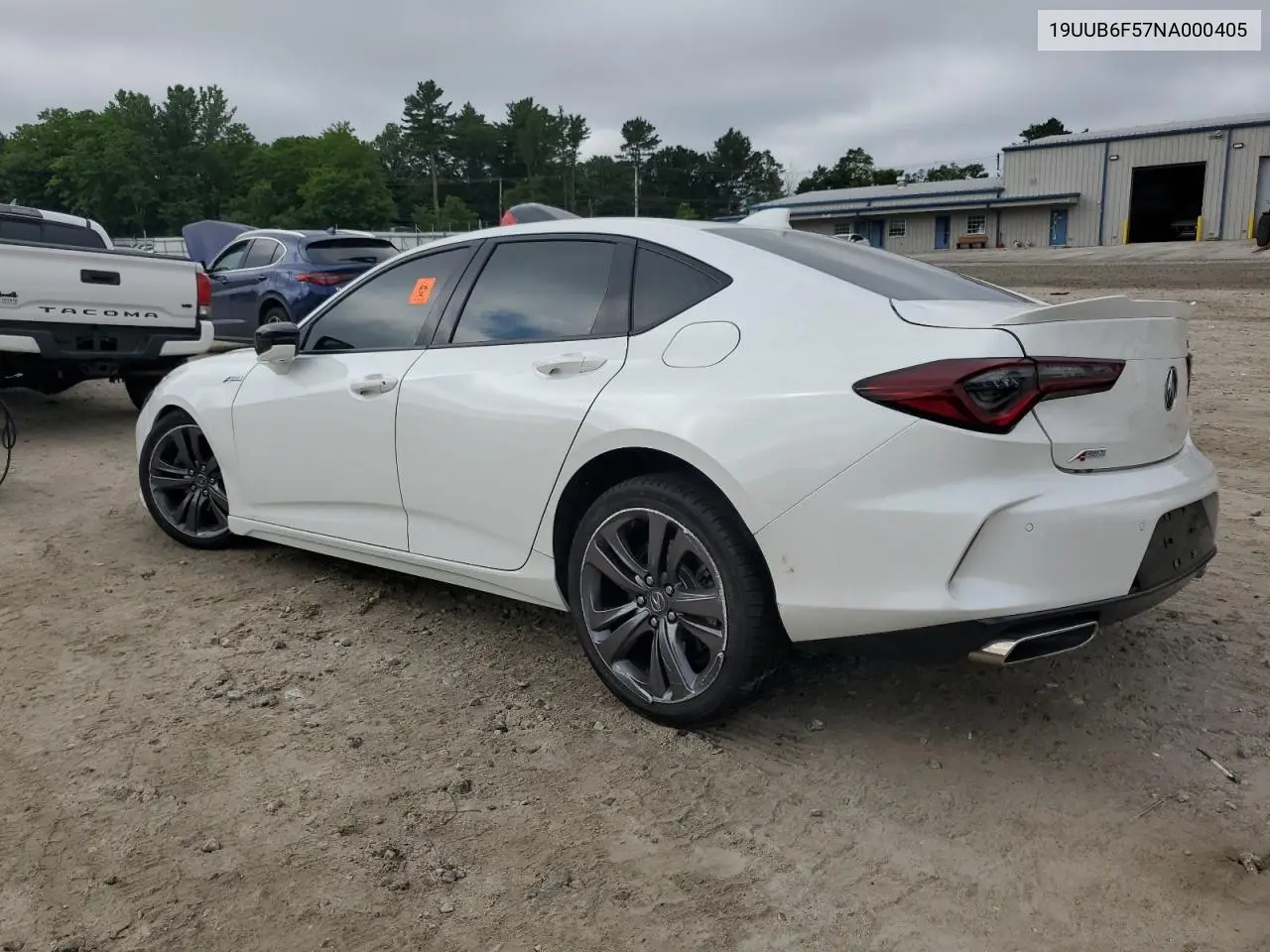2022 Acura Tlx Tech A VIN: 19UUB6F57NA000405 Lot: 61001925