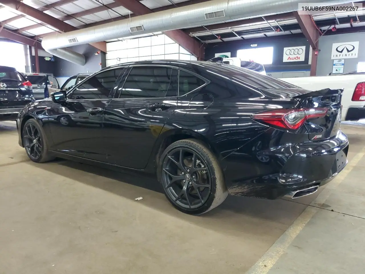 2022 Acura Tlx Tech A VIN: 19UUB6F59NA002267 Lot: 61214545