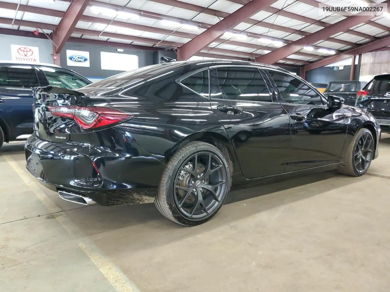 2022 Acura Tlx Tech A VIN: 19UUB6F59NA002267 Lot: 61214545