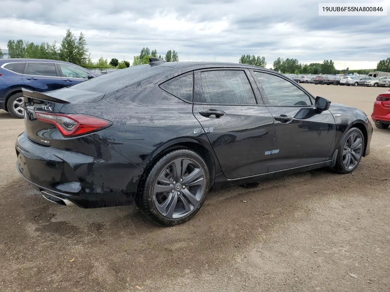 2022 Acura Tlx Tech A VIN: 19UUB6F55NA800846 Lot: 61371065