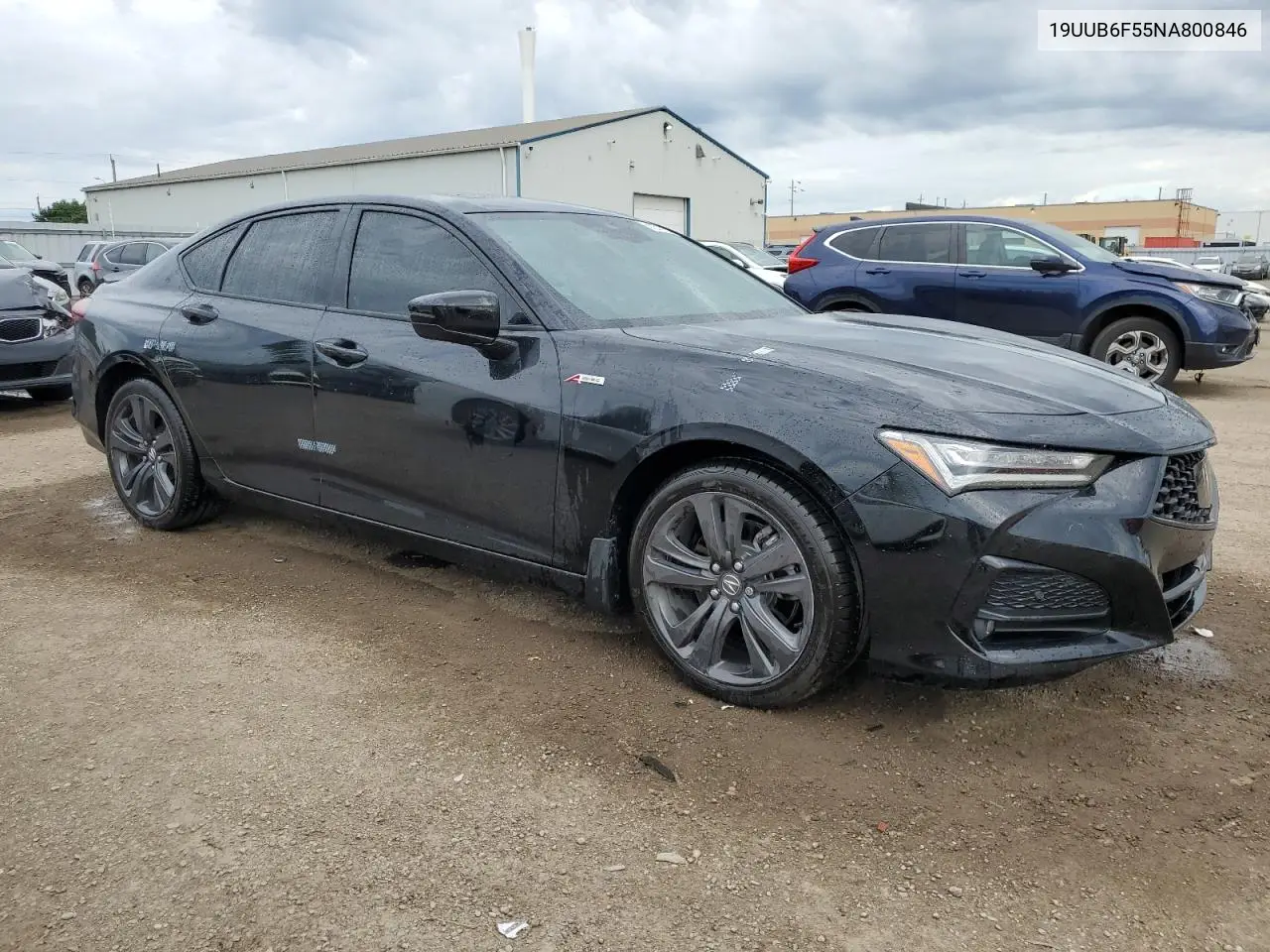 2022 Acura Tlx Tech A VIN: 19UUB6F55NA800846 Lot: 61371065