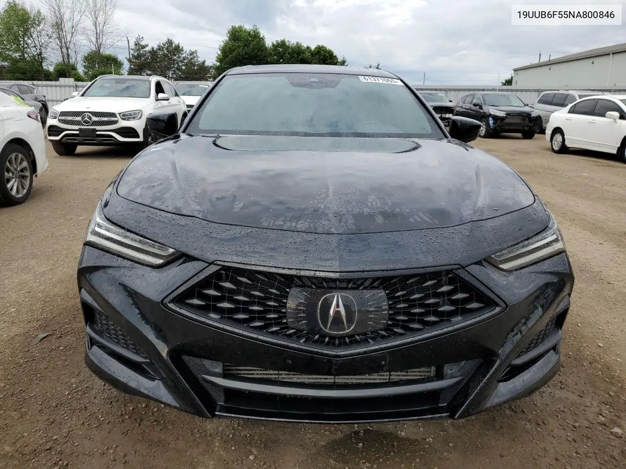 2022 Acura Tlx Tech A VIN: 19UUB6F55NA800846 Lot: 61371065