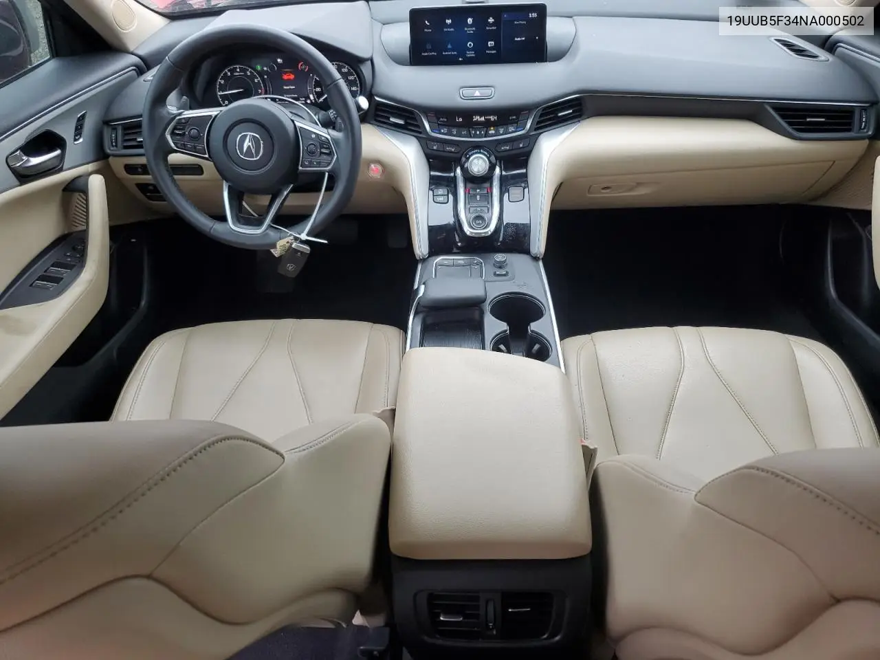 2022 Acura Tlx VIN: 19UUB5F34NA000502 Lot: 61783365