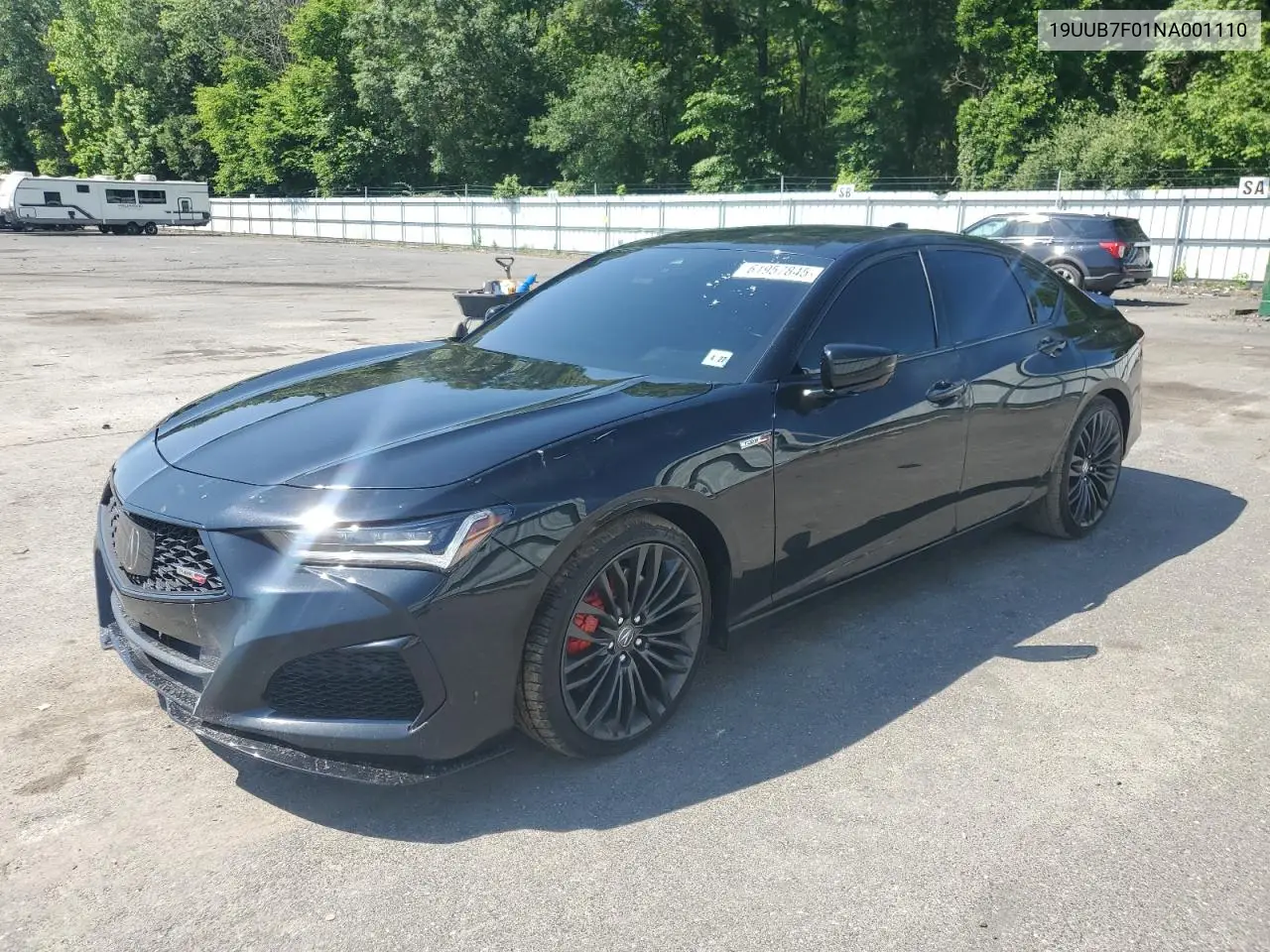 2022 Acura Tlx Type S VIN: 19UUB7F01NA001110 Lot: 61957845