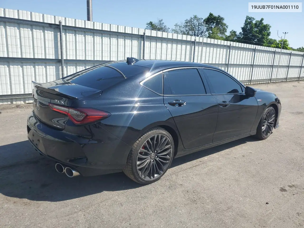 2022 Acura Tlx Type S VIN: 19UUB7F01NA001110 Lot: 61957845