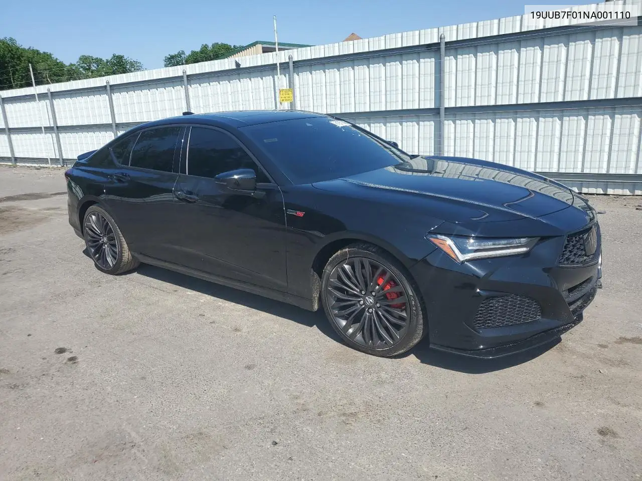 2022 Acura Tlx Type S VIN: 19UUB7F01NA001110 Lot: 61957845