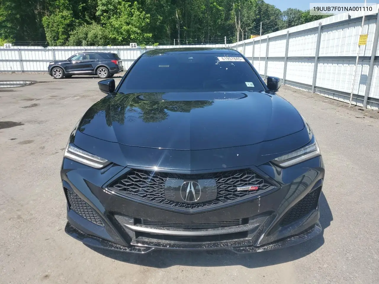 2022 Acura Tlx Type S VIN: 19UUB7F01NA001110 Lot: 61957845