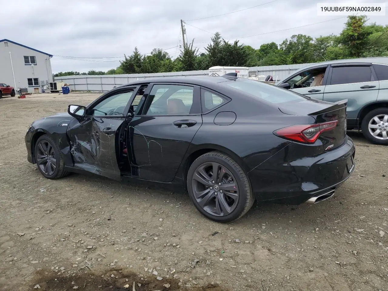 2022 Acura Tlx Tech A VIN: 19UUB6F59NA002849 Lot: 62566955