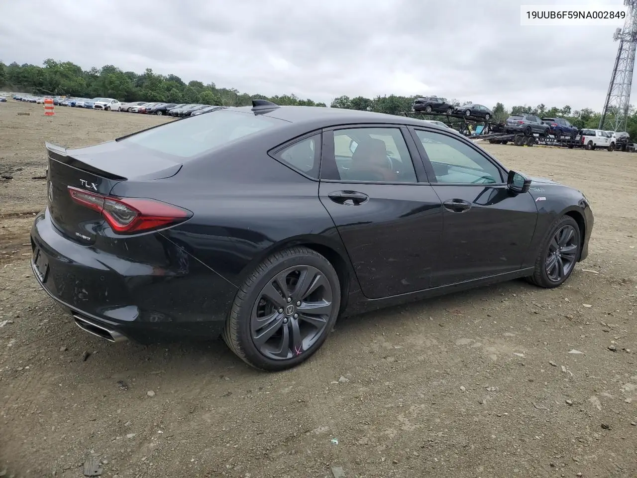 2022 Acura Tlx Tech A VIN: 19UUB6F59NA002849 Lot: 62566955