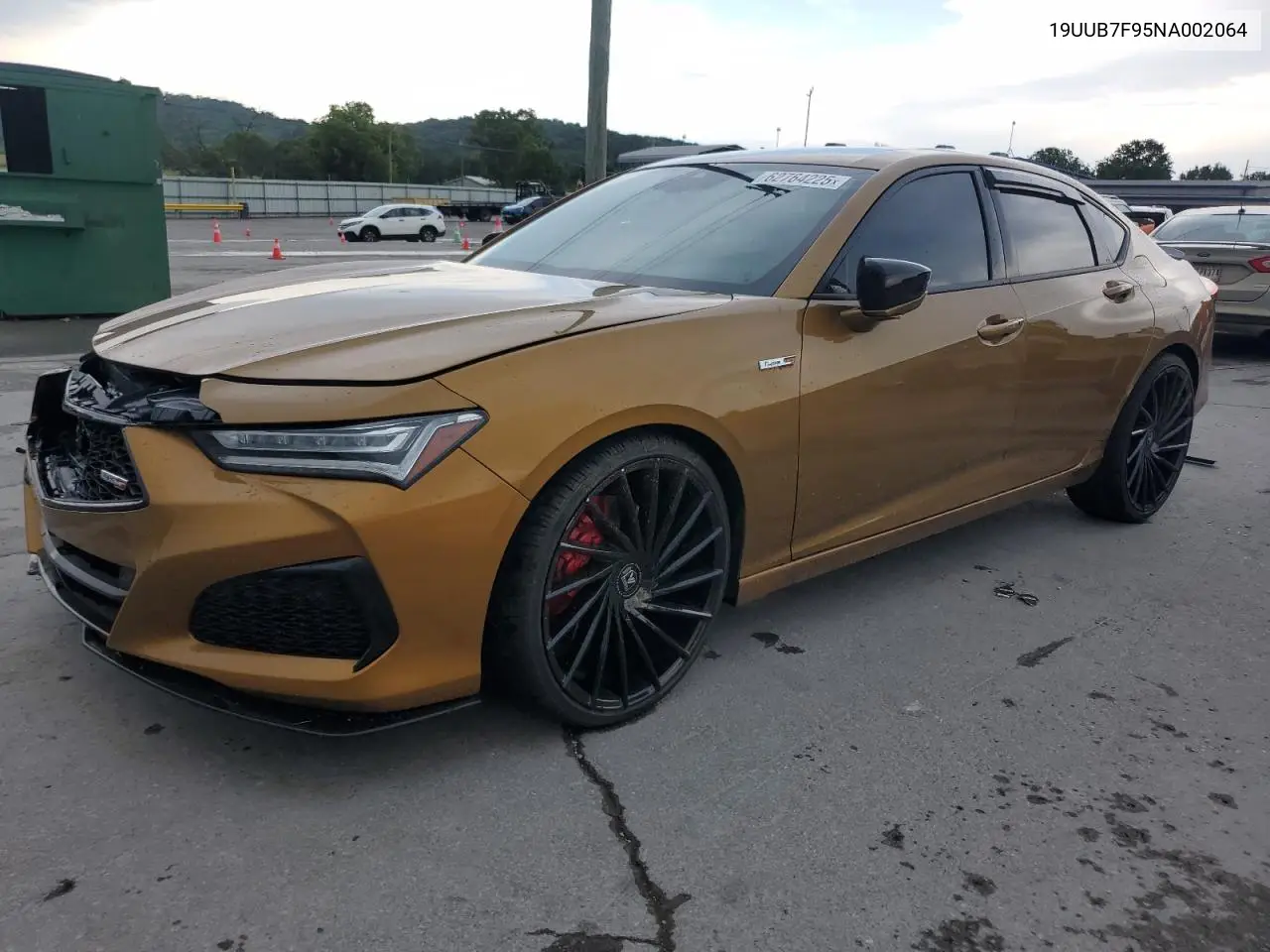 2022 Acura Tlx Type S VIN: 19UUB7F95NA002064 Lot: 62764225
