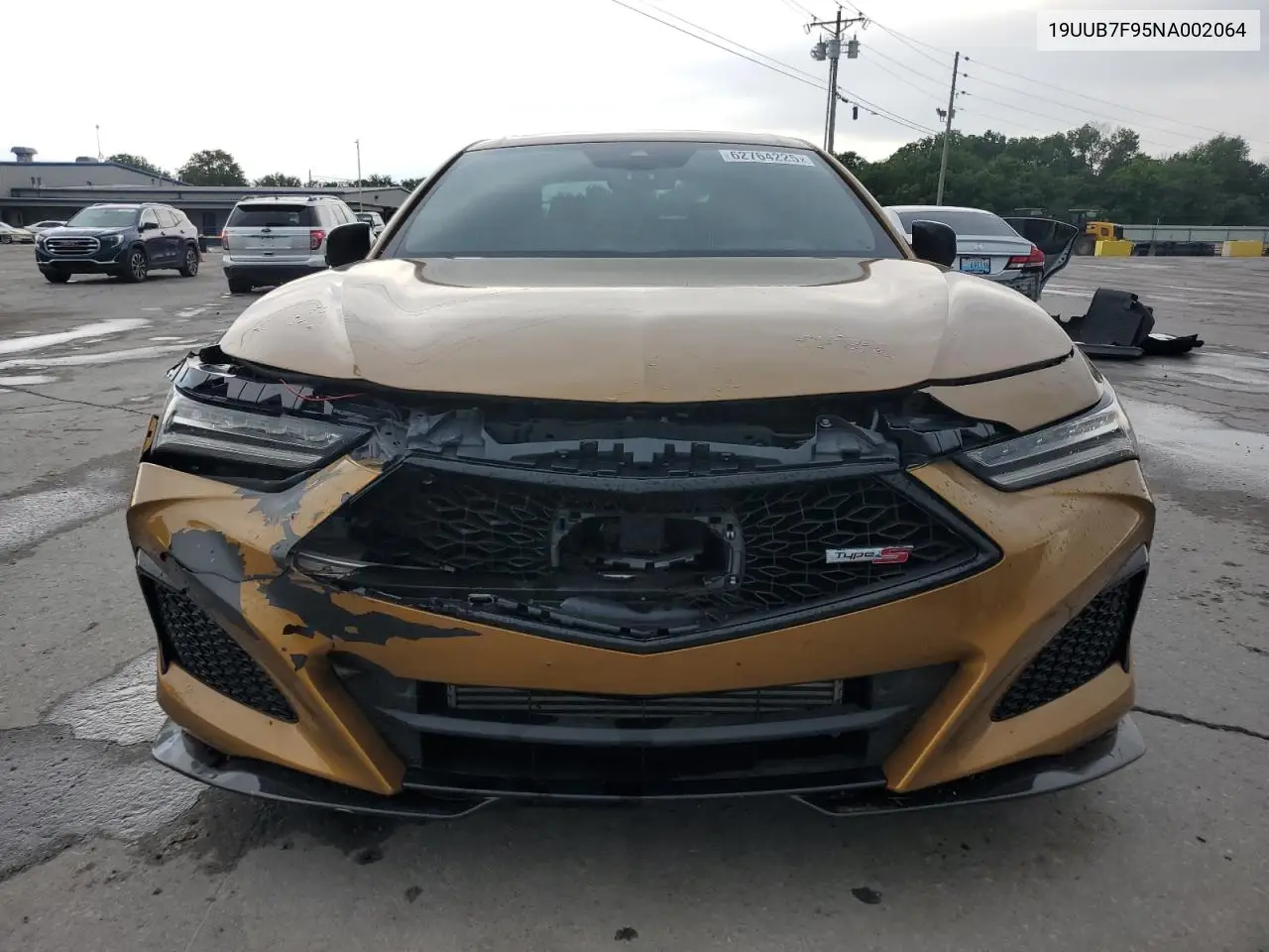 2022 Acura Tlx Type S VIN: 19UUB7F95NA002064 Lot: 62764225