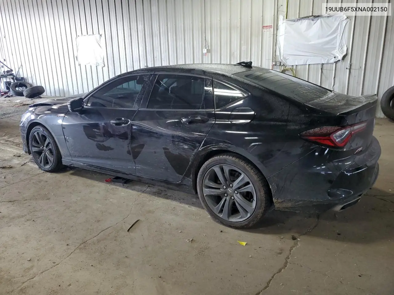 2022 Acura Tlx Tech A VIN: 19UUB6F5XNA002150 Lot: 65559605