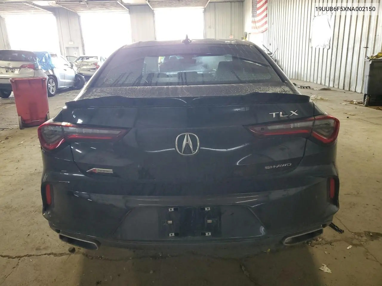 2022 Acura Tlx Tech A VIN: 19UUB6F5XNA002150 Lot: 65559605
