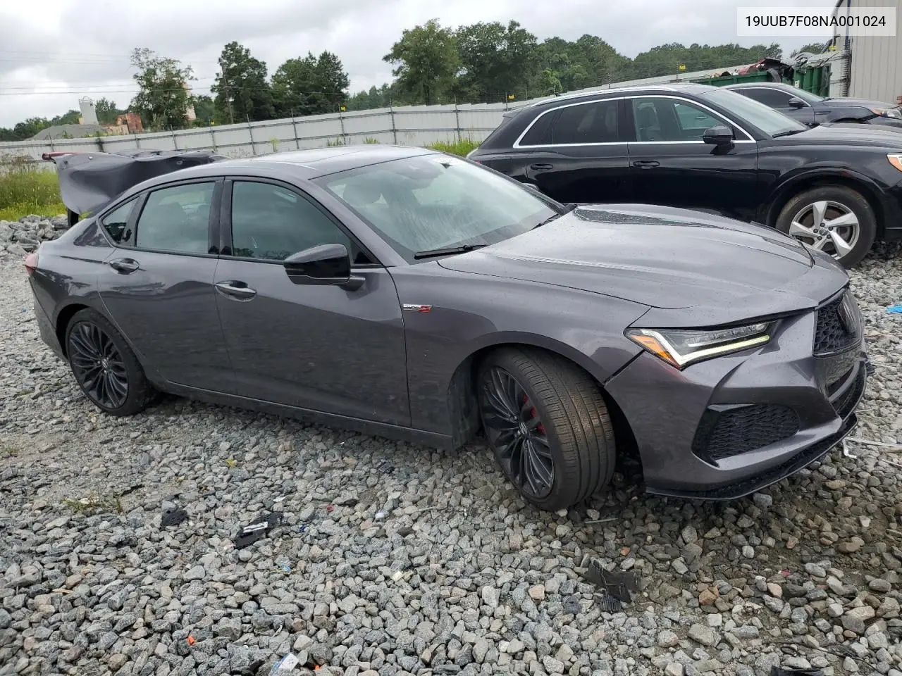 2022 Acura Tlx Type S VIN: 19UUB7F08NA001024 Lot: 65883565