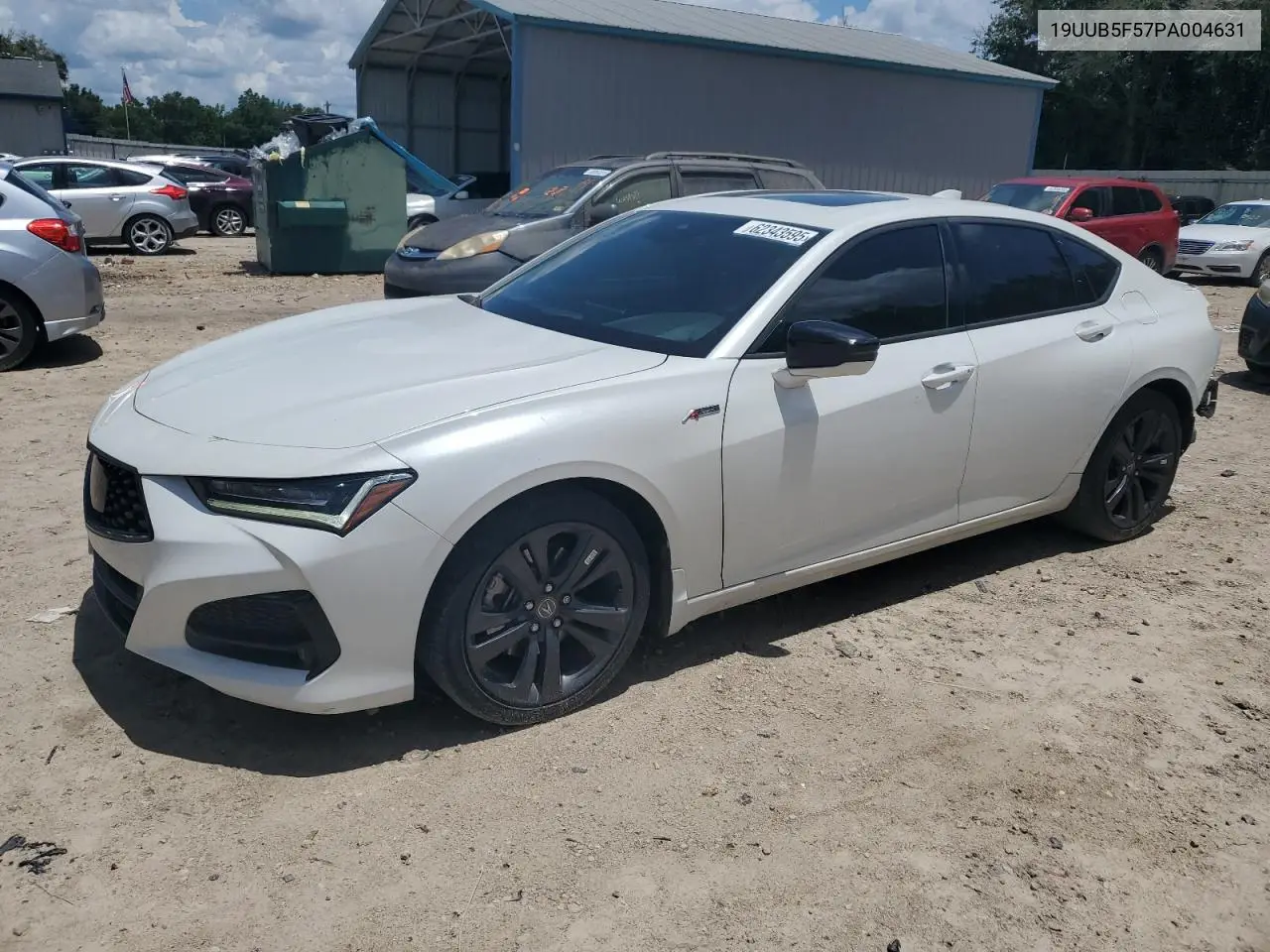 2023 Acura Tlx Tech A VIN: 19UUB5F57PA004631 Lot: 62343595