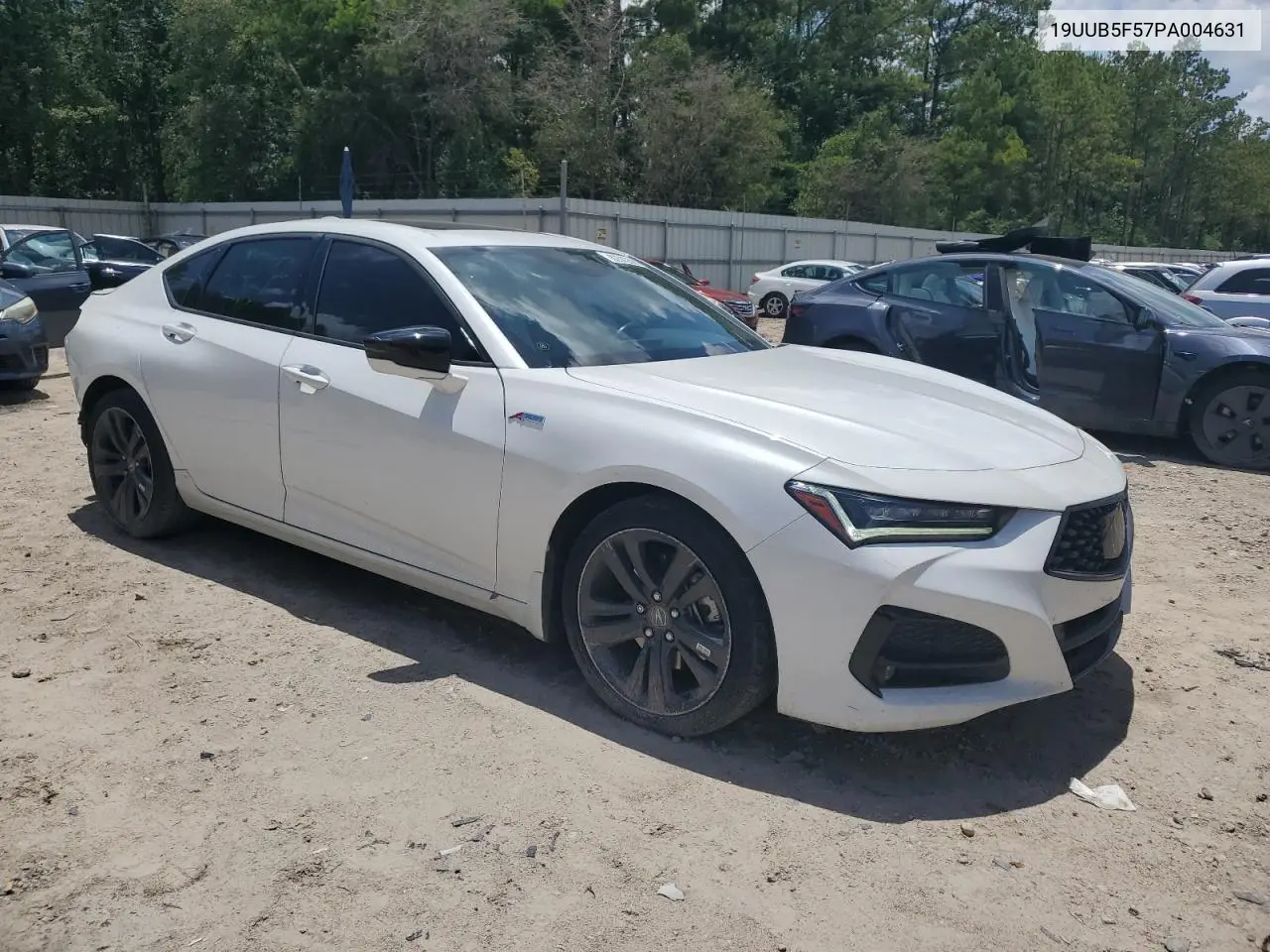 2023 Acura Tlx Tech A VIN: 19UUB5F57PA004631 Lot: 62343595
