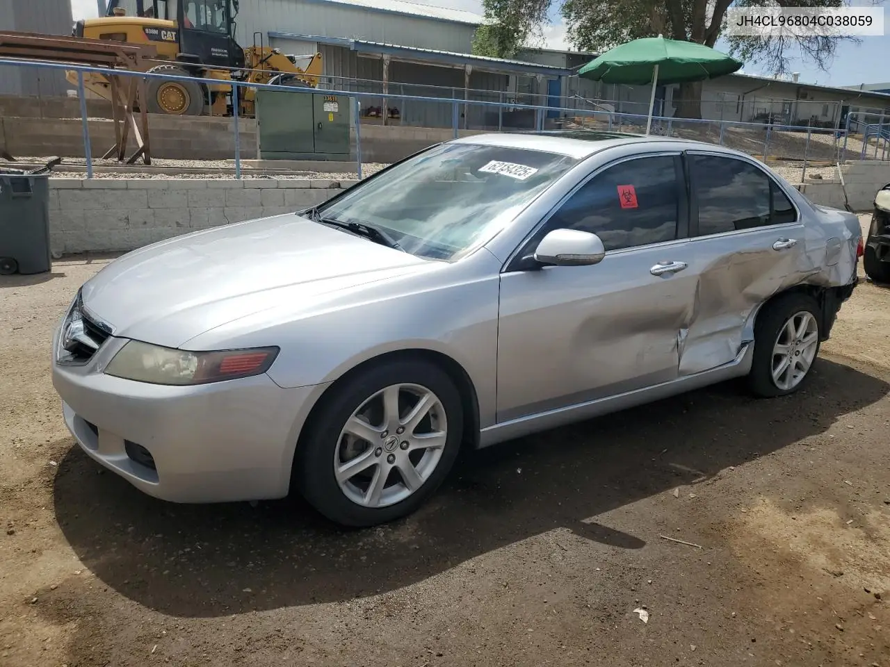 2004 Acura Tsx VIN: JH4CL96804C038059 Lot: 62154325