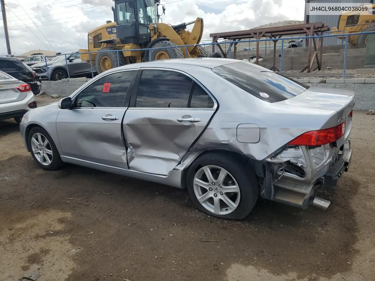 2004 Acura Tsx VIN: JH4CL96804C038059 Lot: 62154325
