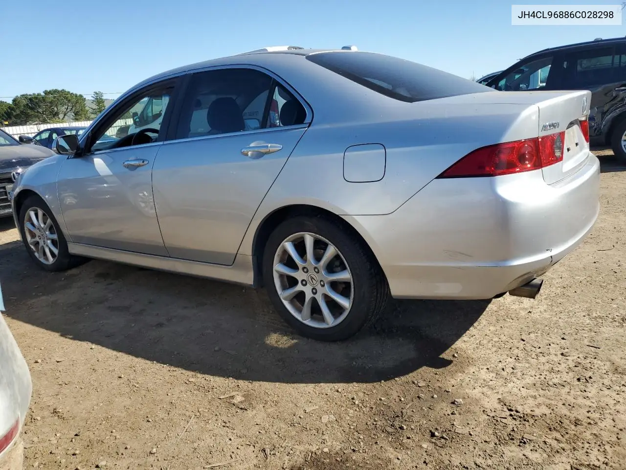 2006 Acura Tsx VIN: JH4CL96886C028298 Lot: 47099635