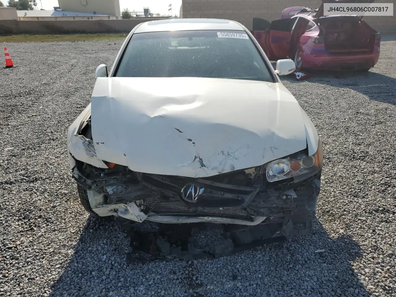2006 Acura Tsx VIN: JH4CL96806C007817 Lot: 55859735